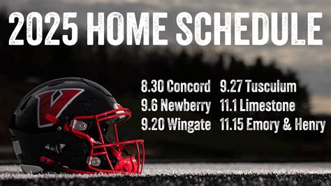 2025 Football Schedule - The University of Virginia's College at Wise ...