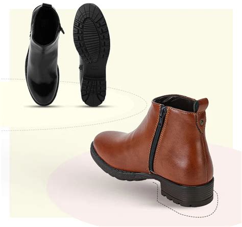 Buy Slay Ankle Boots for Women|Cross Stitch Detail, Heel Plus Cushion ...