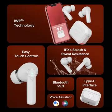 boAt Immortal 150 Bluetooth Headset (White Sabre, True Wireless ...