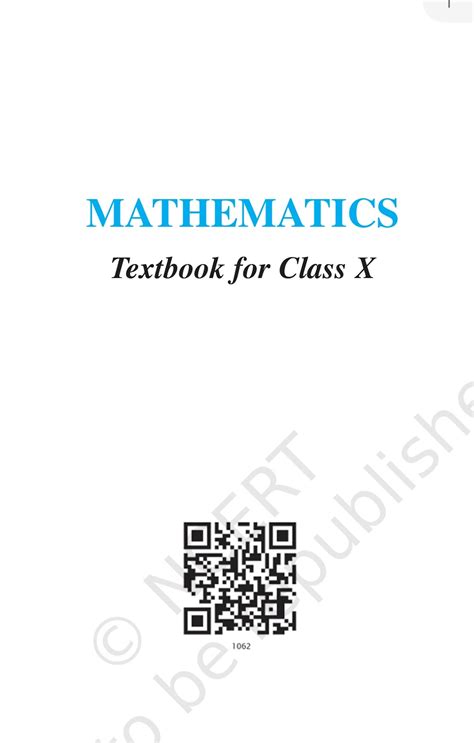 MATHEMATICS Textbook for Class X - Vidya Kranthi