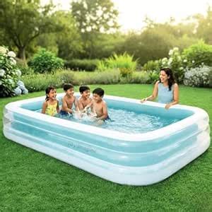 Buy Toy Imagine 8.6 ft Inflatable Family Swimming Pool Large Backyard ...