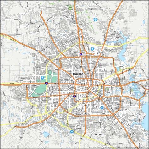 Houston Zip Code Map - GIS Geography