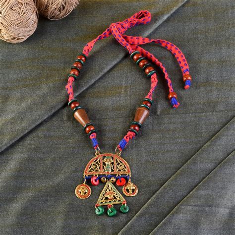 Women's The Royal Family Handcrafted Tribal Dhokra Necklace – Trendia