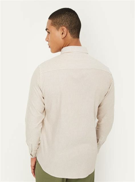 Buy Men Striped Regular Fit Casual Shirt Online at just Rs. 999.0 ...