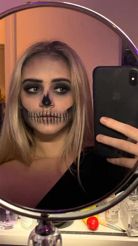 Image result for Skeleton Makeup Tutorial