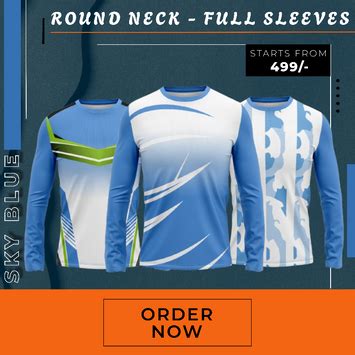 Printed Round Neck Full Sleeves – Next Print