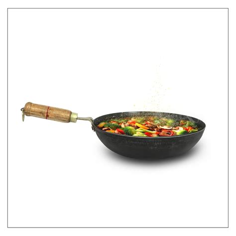 Buy Starra Iron Fry Pan with Wooden Handle | Medium, 25.4cm/10in, 1 ...