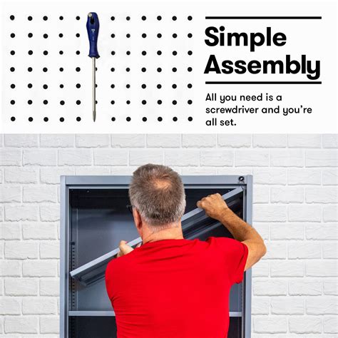 Buy Fedmax Metal Garage Storage Cabinet - 71-inch Tall Large Steel ...