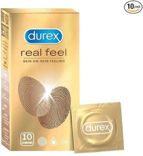 DUREX Real Feel Condoms for Men - 10 Count| For Real Skin on Skin ...