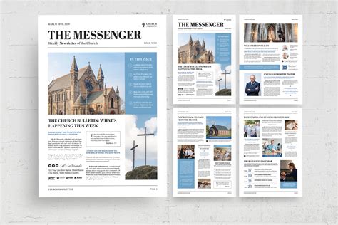 Church Newsletter Template [INDD, EPS, AI] - BrandPacks