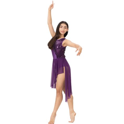 Sequin High Low Side Slit Leotard dress - IKAANYA