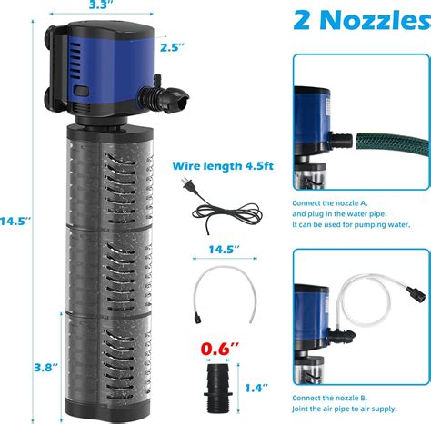TARARIUM Powerful Fish Tank Filter for Large Aquariums & India | Ubuy