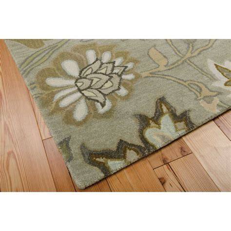 Nourison Jaipur 8 X 8 Wool Silver Round Indoor Abstract Area Rug in the ...