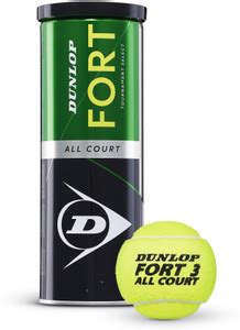 DUNLOP Fort All Court 1 Can (3 Balls/Can) Tennis Ball - Buy DUNLOP Fort ...