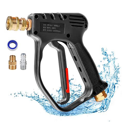 MEKOH Short Pressure Washer Gun, 4000 PSI High Power Washer Spray Gun ...