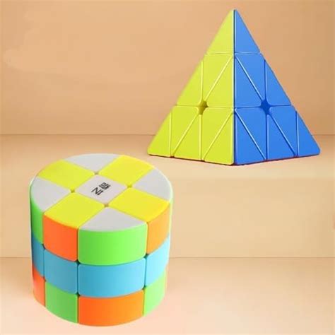 Toys Treasure Combo of Round Column 3x3 & Pyramid High Speed Sticker ...