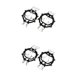 ARTISOUL® 2 Pairs Ice Cleats Crampons Simple Traction Winter Ice Snow ...