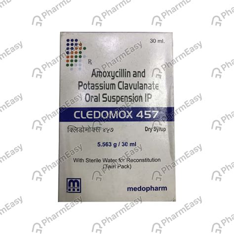 Cledomox 457mg Bottle Of 30ml Dry Syrup: Uses, Side Effects, Price ...