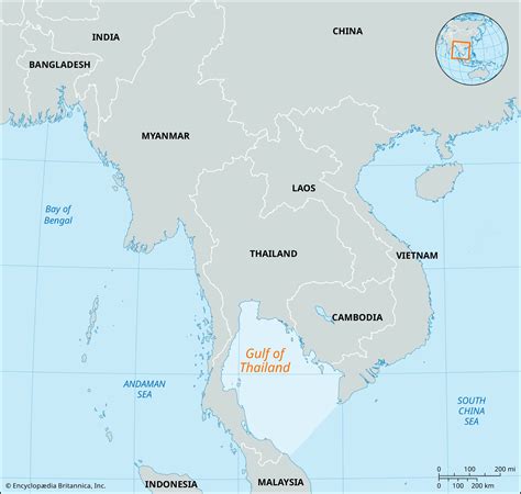 Gulf of Thailand | Map, Length, & Facts | Britannica