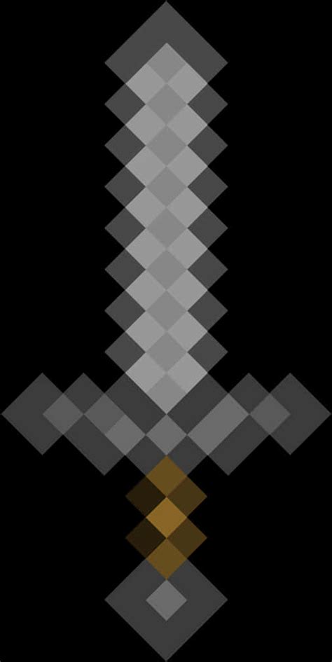 Download Minecraft_ Iron_ Sword.png | Wallpapers.com