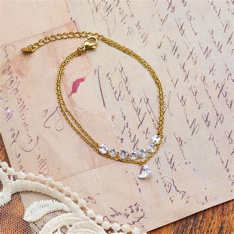 18k gold plated dainty jewellery | Bracelet for girls