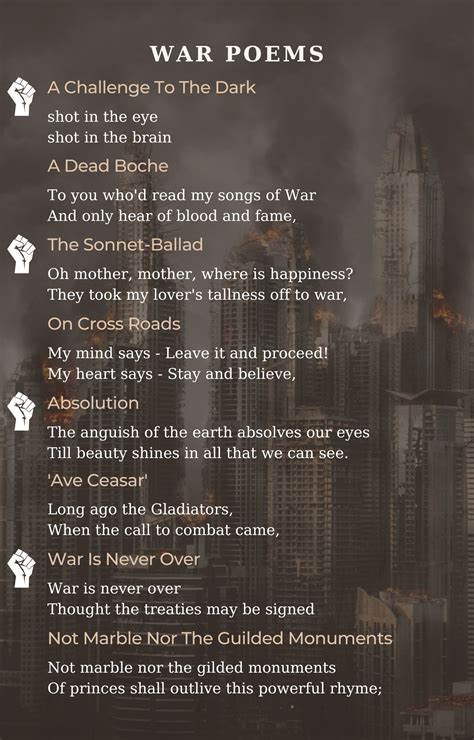 War And Peace Poem