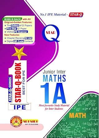 AP & TS Star Q Junior Inter Maths 1A Study Material 2024-25 Edition ...