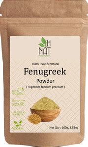 H NAT Fenugreek Powder (Methi DANA Powder)100% Pure Natural for Hair ...