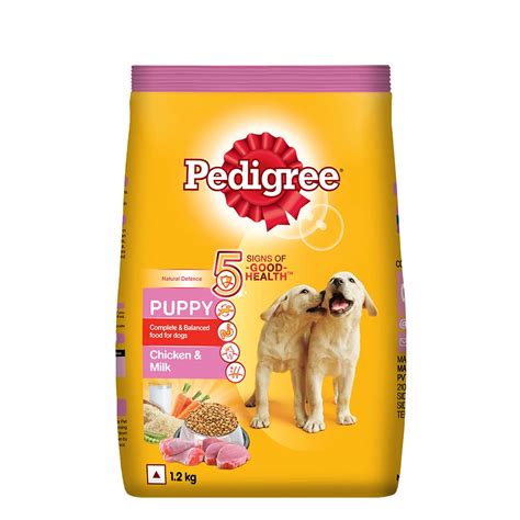 Pedigree Puppy Dry Dog Food, Chicken & Milk, 1.2kg Pack : Amazon.in ...