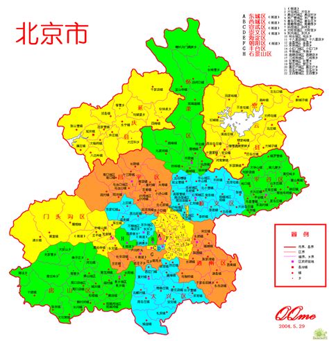 北京市行政区划地图-最新北京市行政区划地图下载-江西地图网