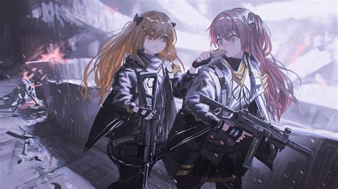 Image result for Girls Frontline Computer Background UMP 45