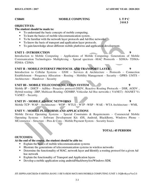 Unit wise 2 mark - This notes are easy to study and the contents are ...