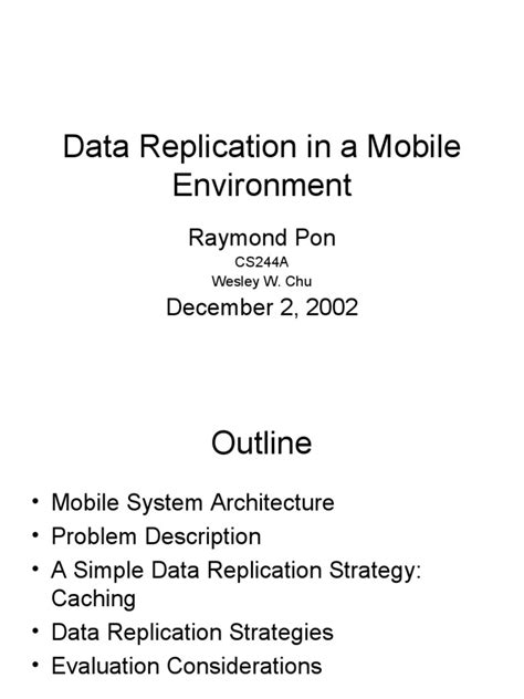Image result for Data Replication in Mobile Computing