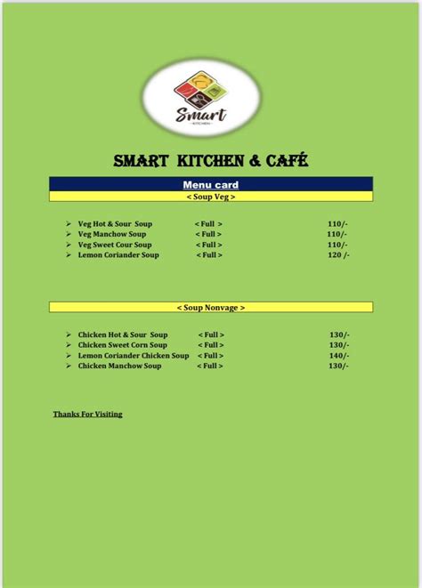 Menu at Smart Kitchen & Cafe, Nagpur
