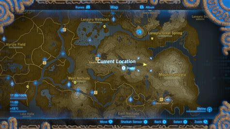 Zelda: Breath of the Wild Memory Locations in order for the Captured ...