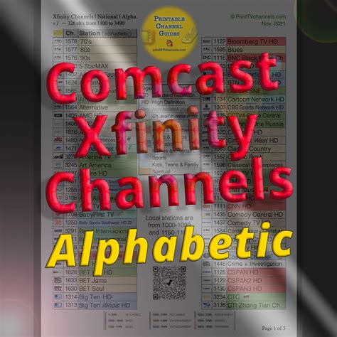 Image result for Xfinity Channels