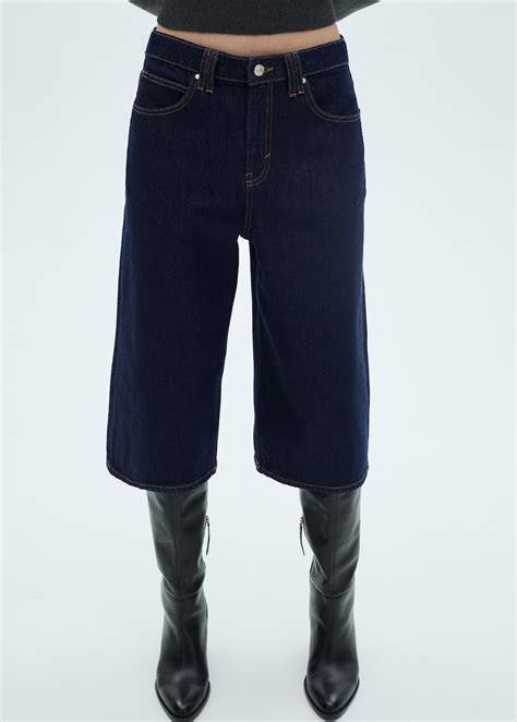 Rinse-wash denim bermuda shorts - Women | MANGO USA