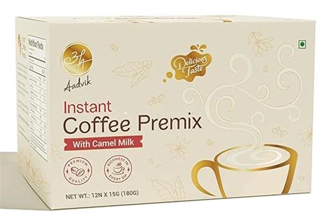 Aadvik Instant Coffee Premix with Camel Milk and Medium Roast Arabica ...