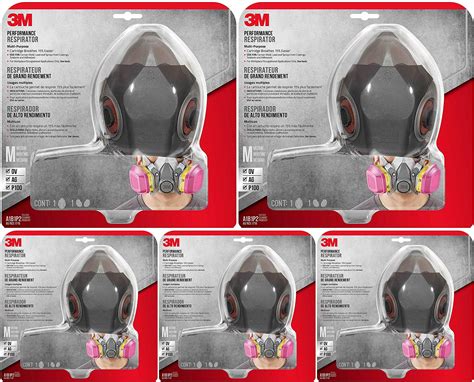 Buy 3M 62023HA1-C Professional Multi-Purpose Respirator, Medium - 5 ...