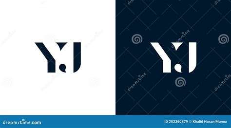 Abstract letter YJ logo stock vector. Illustration of simple - 202360379