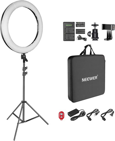 NEEWER 18 LED Ring Light Kit for Makeup YouTube India | Ubuy