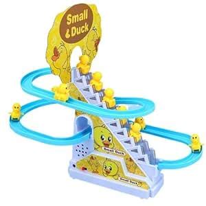 BELOXY Duck Slide Toy Set, Funny Automatic Stair-Climbing Ducklings ...