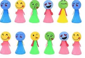 Buy GOLD LEAF Emoji Bouncing Dolls – Jumping Toys, Party Bag Fillers ...