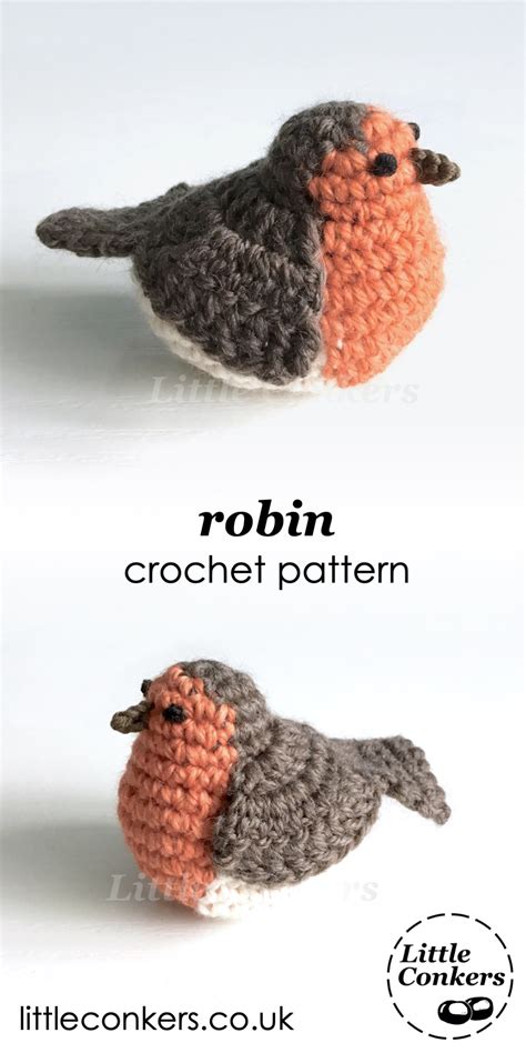 Crochet Robin Pattern-Free 的图像结果