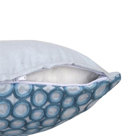 Buy MASPAR Bubble Sapphire Embroidered Cushion Cover - 40 x 40 cm from ...