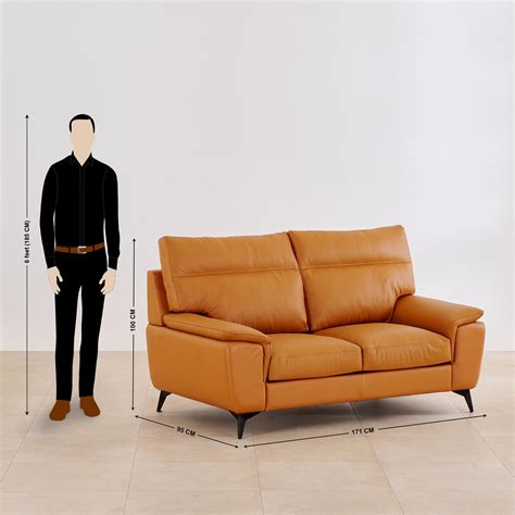 Buy Aprilla NXT Half Leather 2+1 Seater Sofa Set - Tan from Home Centre ...