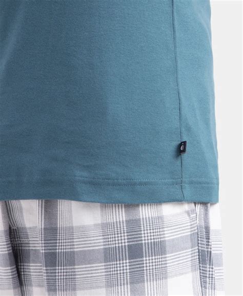 Buy Super Combed Cotton Rib Square Neck Gym Vest - Indian Teal US26 ...