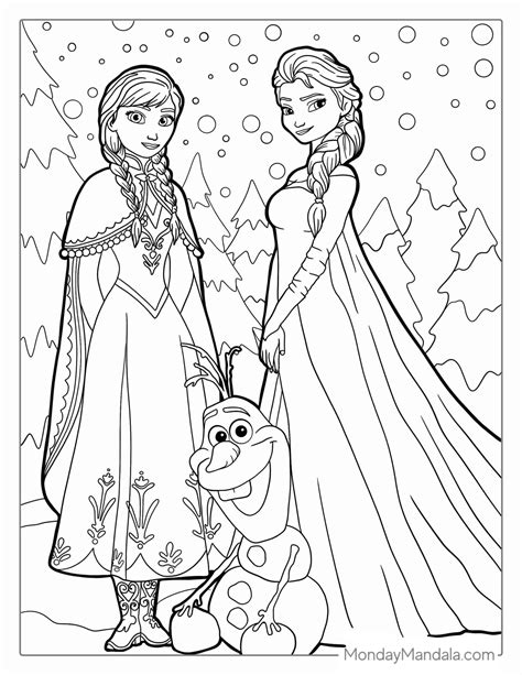30 Frozen Coloring Pages (Free PDF Printables) | Elsa coloring pages ...