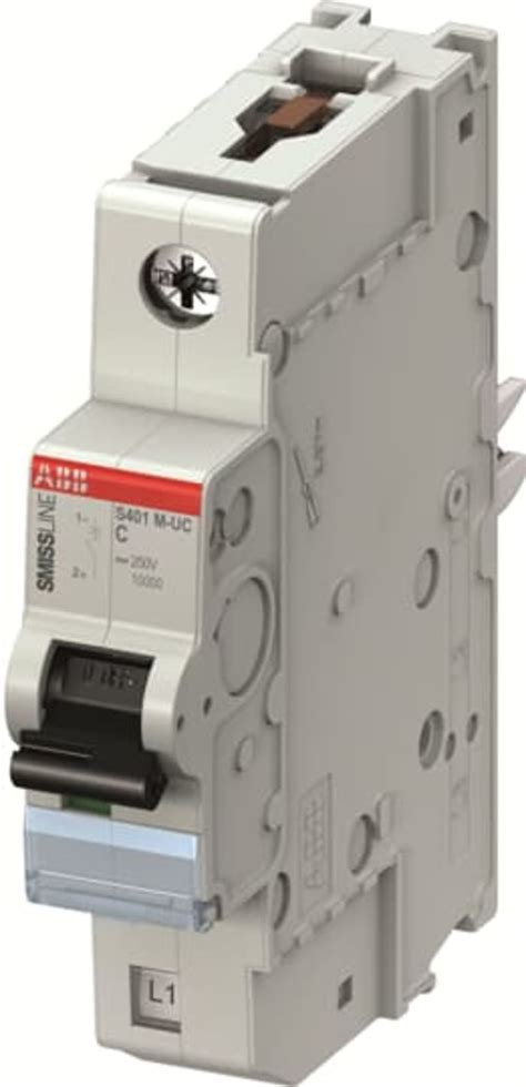 2CCS571001R1064 ABB | ABB SMISSLINE TP MCB, 1P, 6A Curve C, 220V AC ...