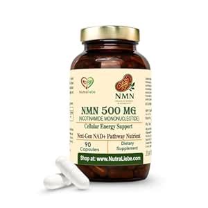 NutraLiebe NMN (β-Nicotinamide Mononucleotide) 500 mg – NAD+ Precursor ...